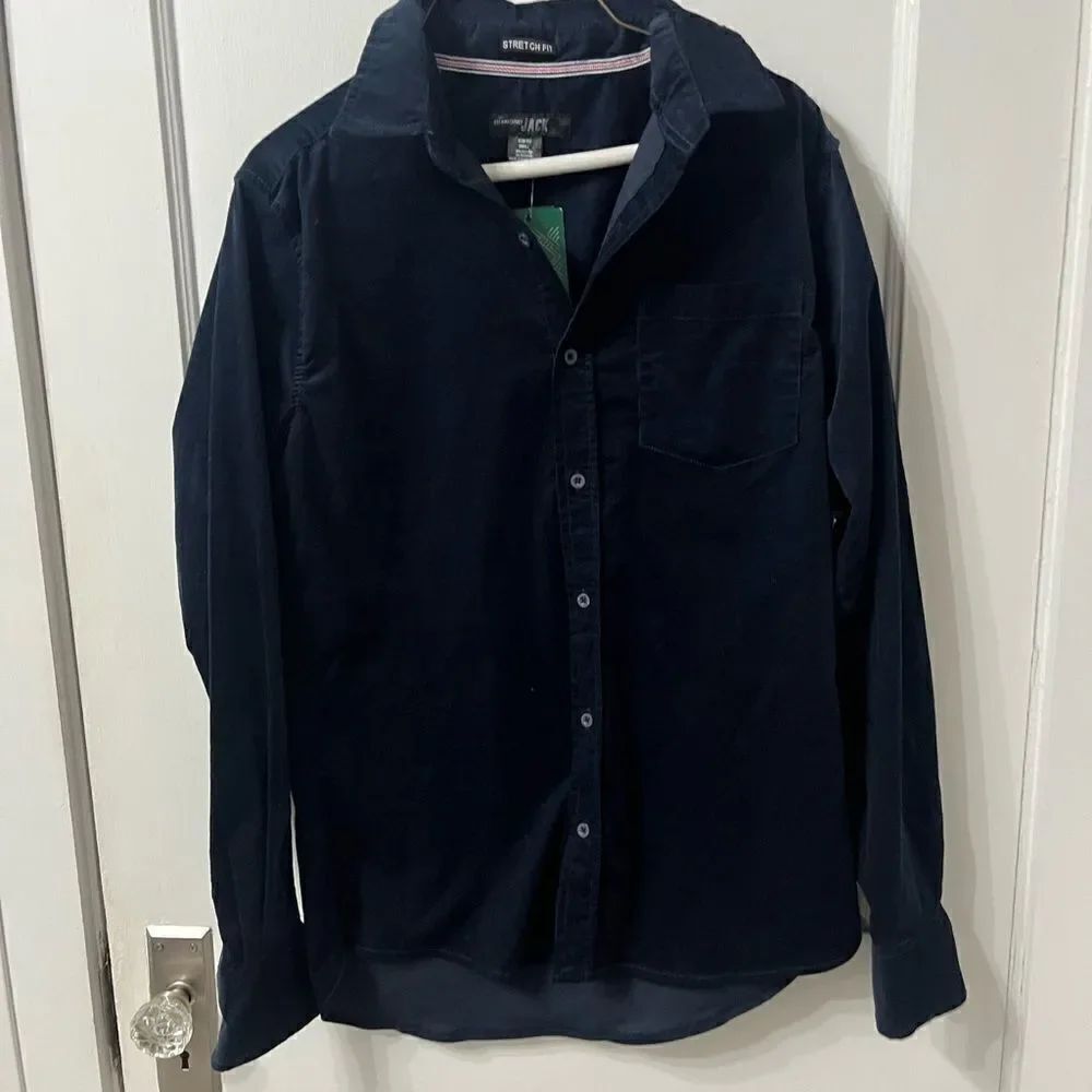 Diamond Supply Co. Blue Casual Button Down Shirt